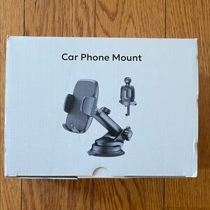 Black Car Phone Mount